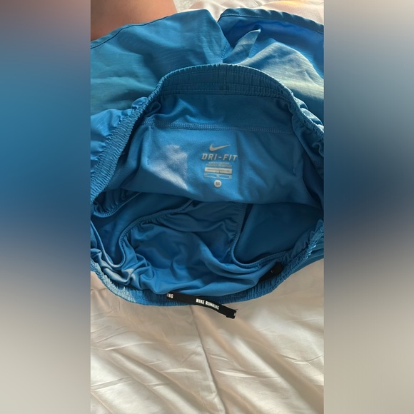 Nike Dri Fit Blue Running Shorts - Picture 2 of 3